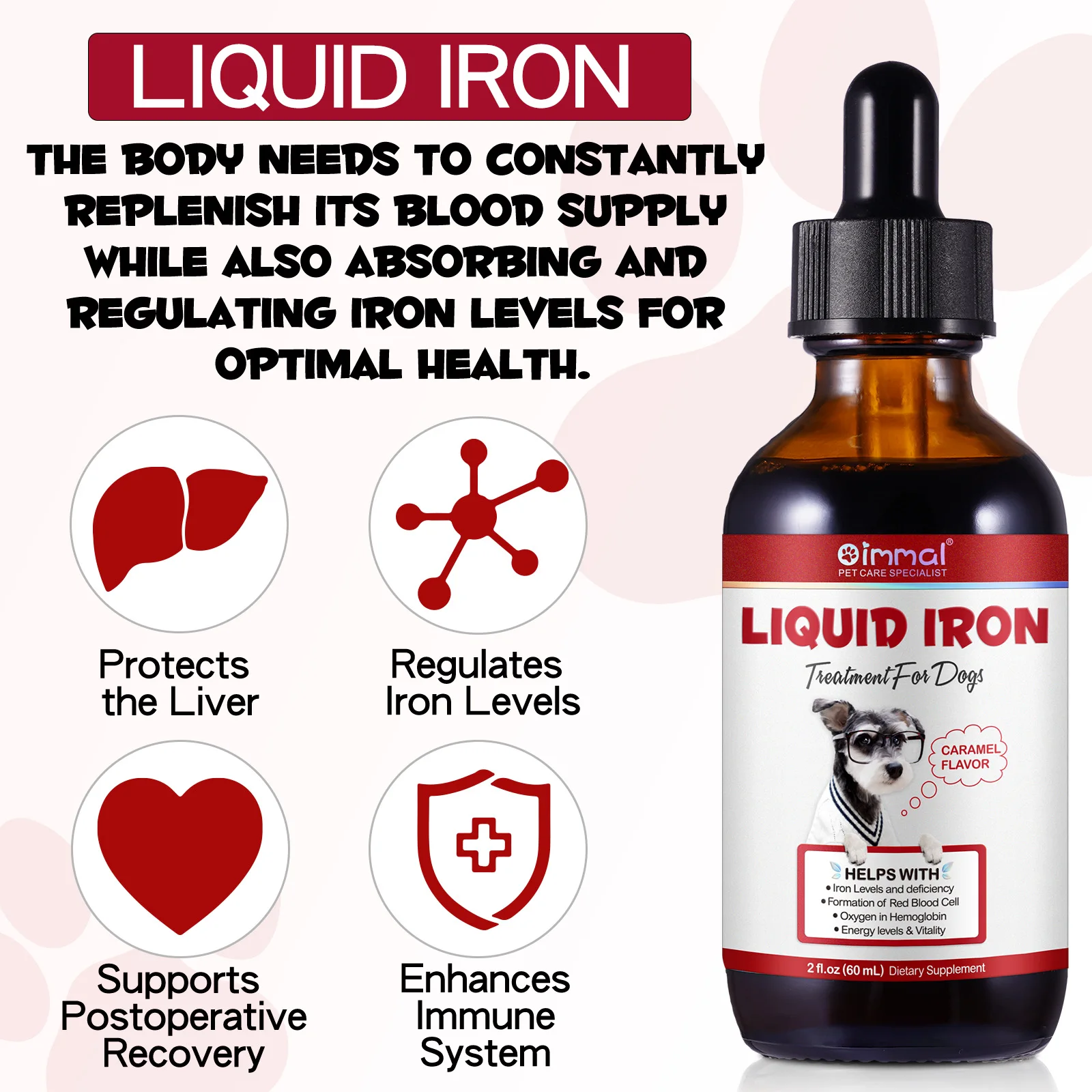 Oimmal® - Liquid Iron Drops for Dogs