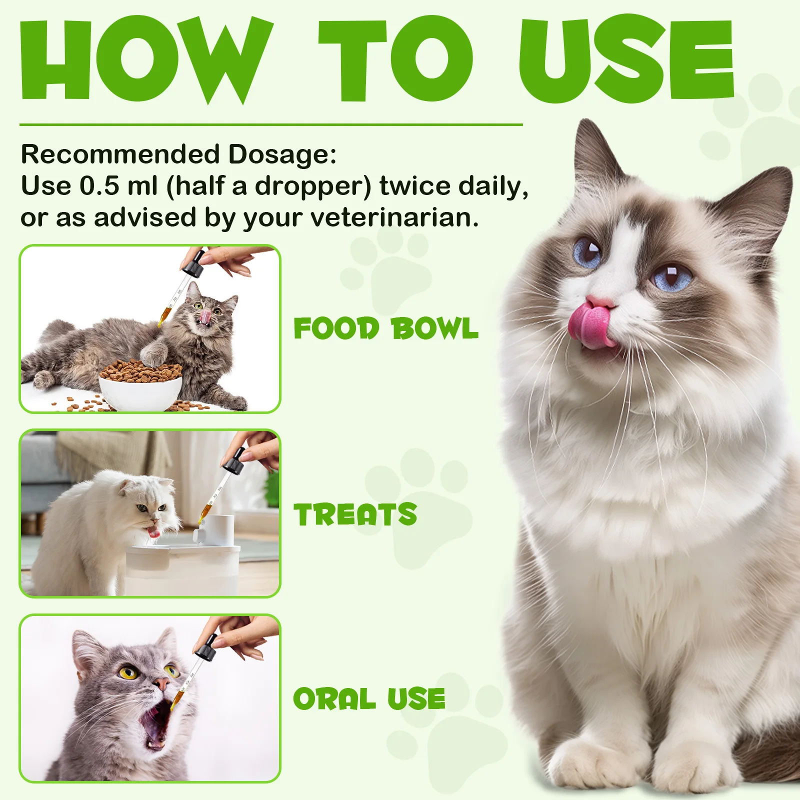 Oimmal® - 3-in-1 Probiotic Drops for Cats