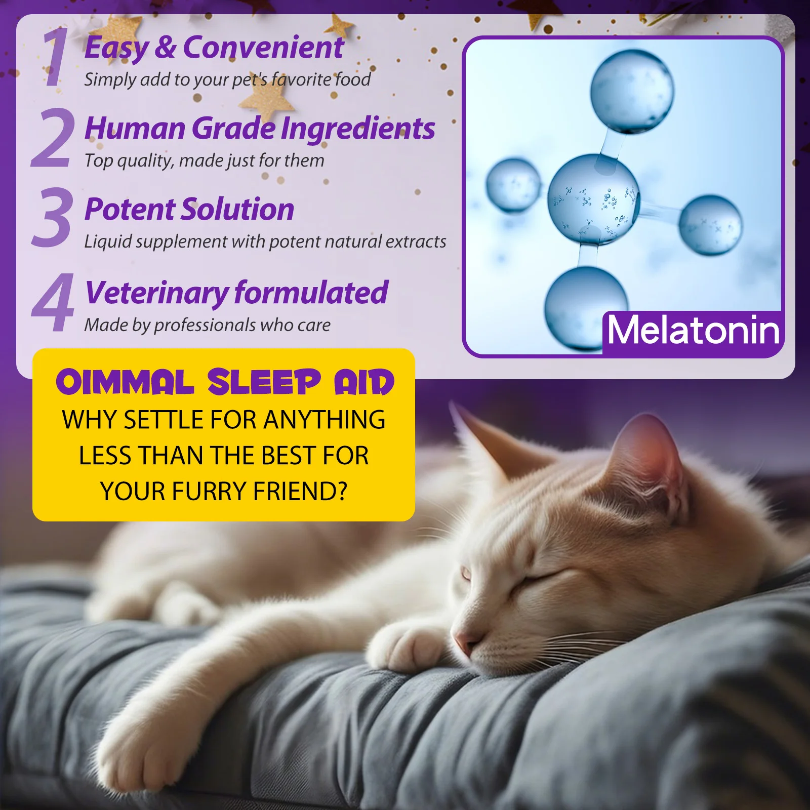 Oimmal® - Sleep Aid Drops For Cats