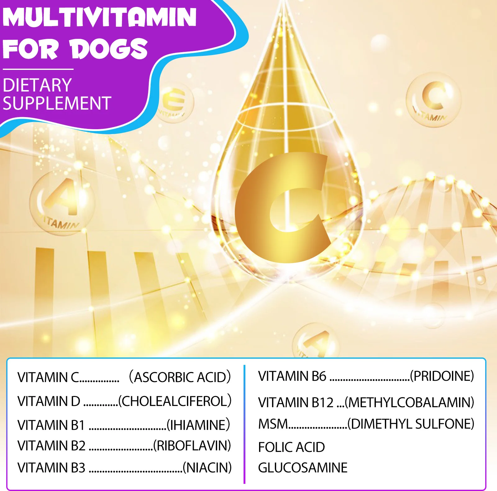 Oimmal® - 15 in 1 Multivitamin Drops for Dogs