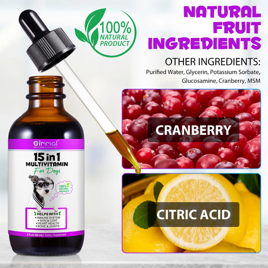 Immal® - 15 in 1 Multivitamin Drops for Dogs