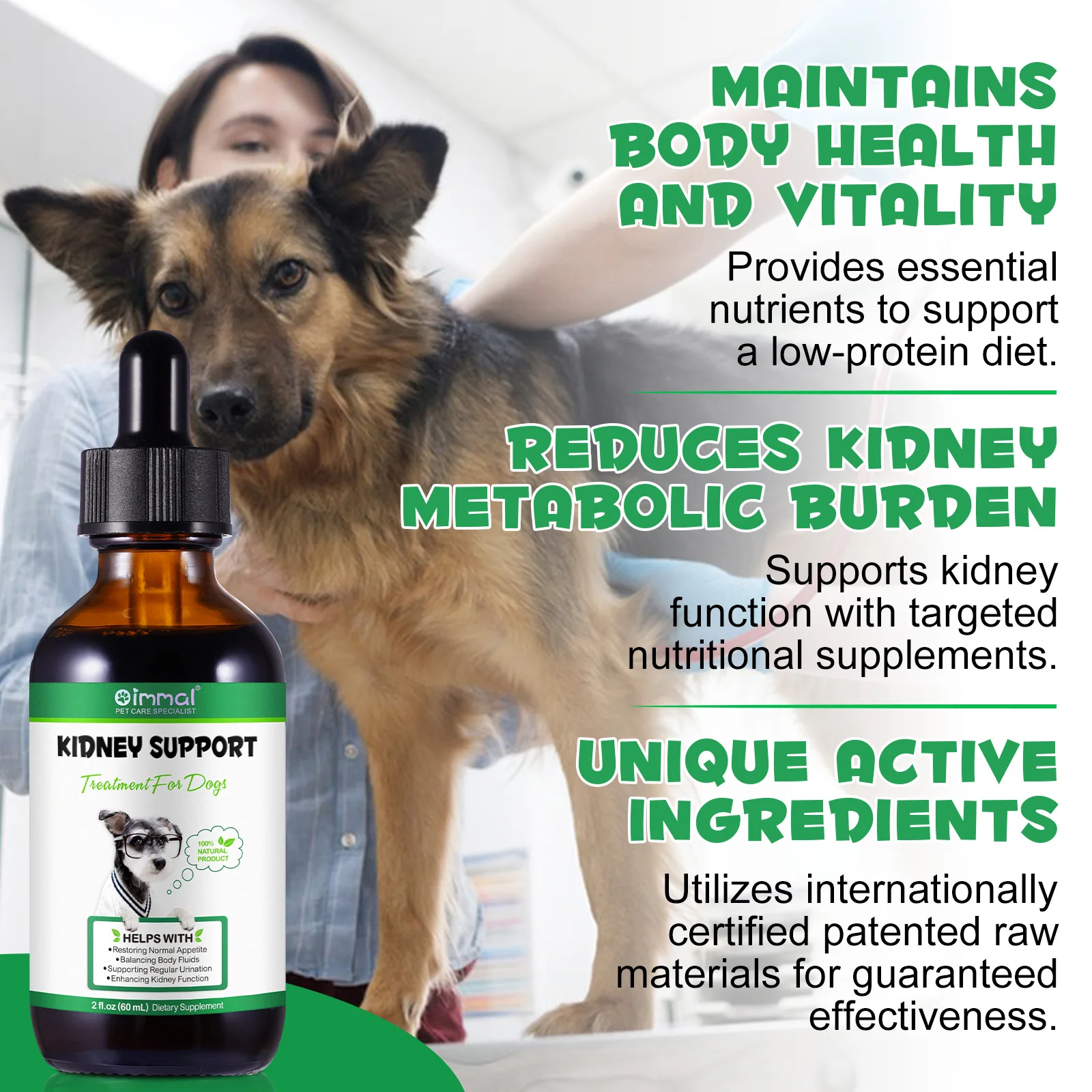 Oimmal® - Kidney Support Drops For Dogs