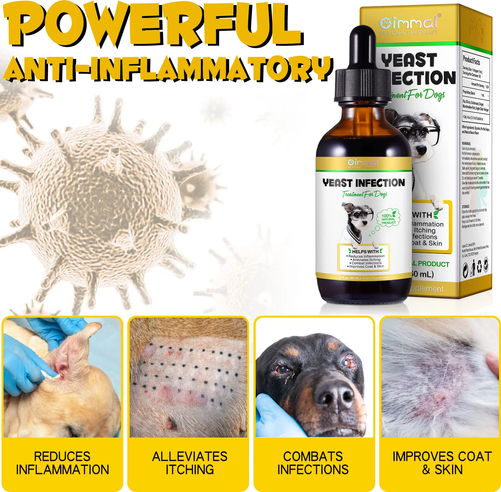 Oimmal® - Yeast Infection Drops For Dogs