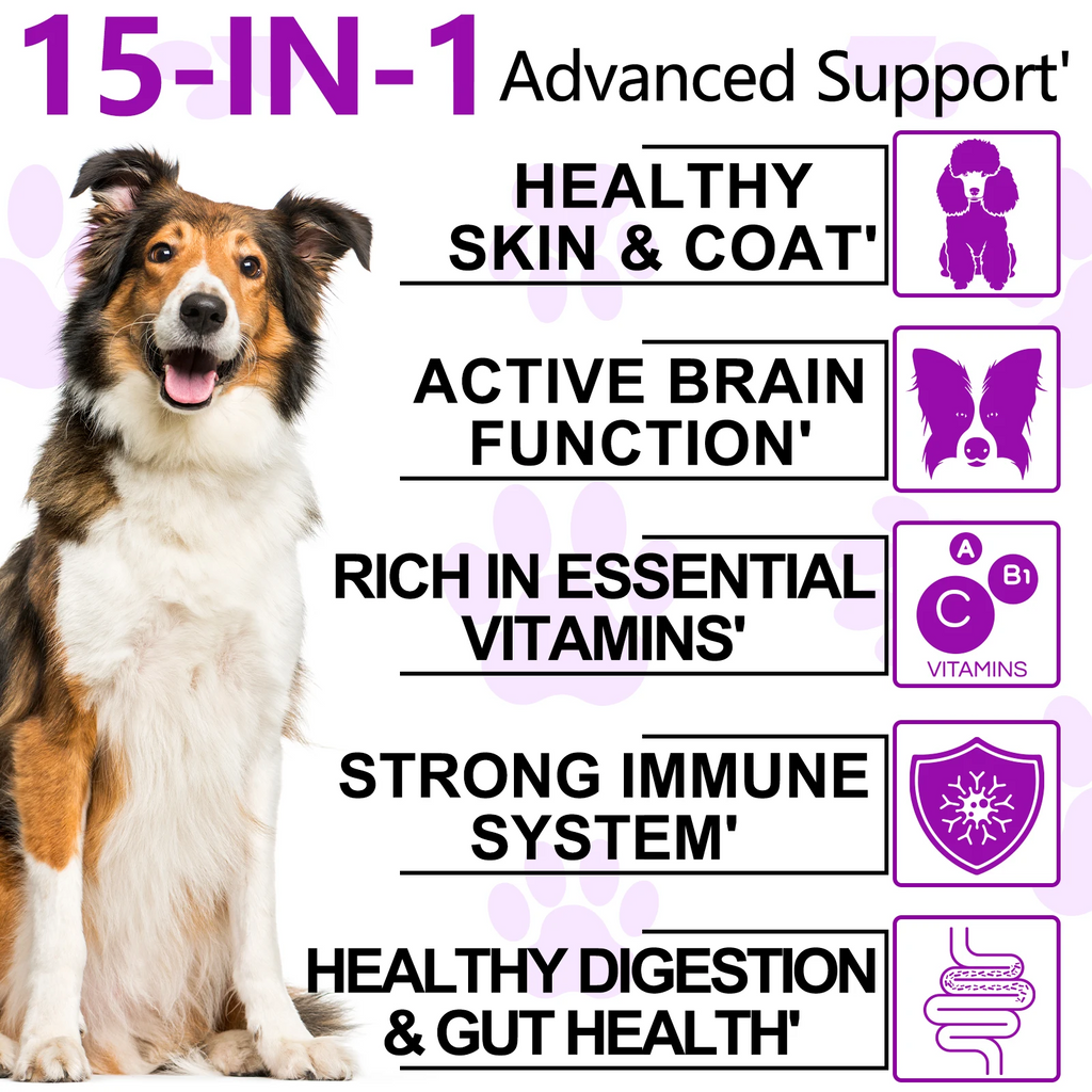 Oimmal® - 15 in 1 Multivitamin Chews For Dogs