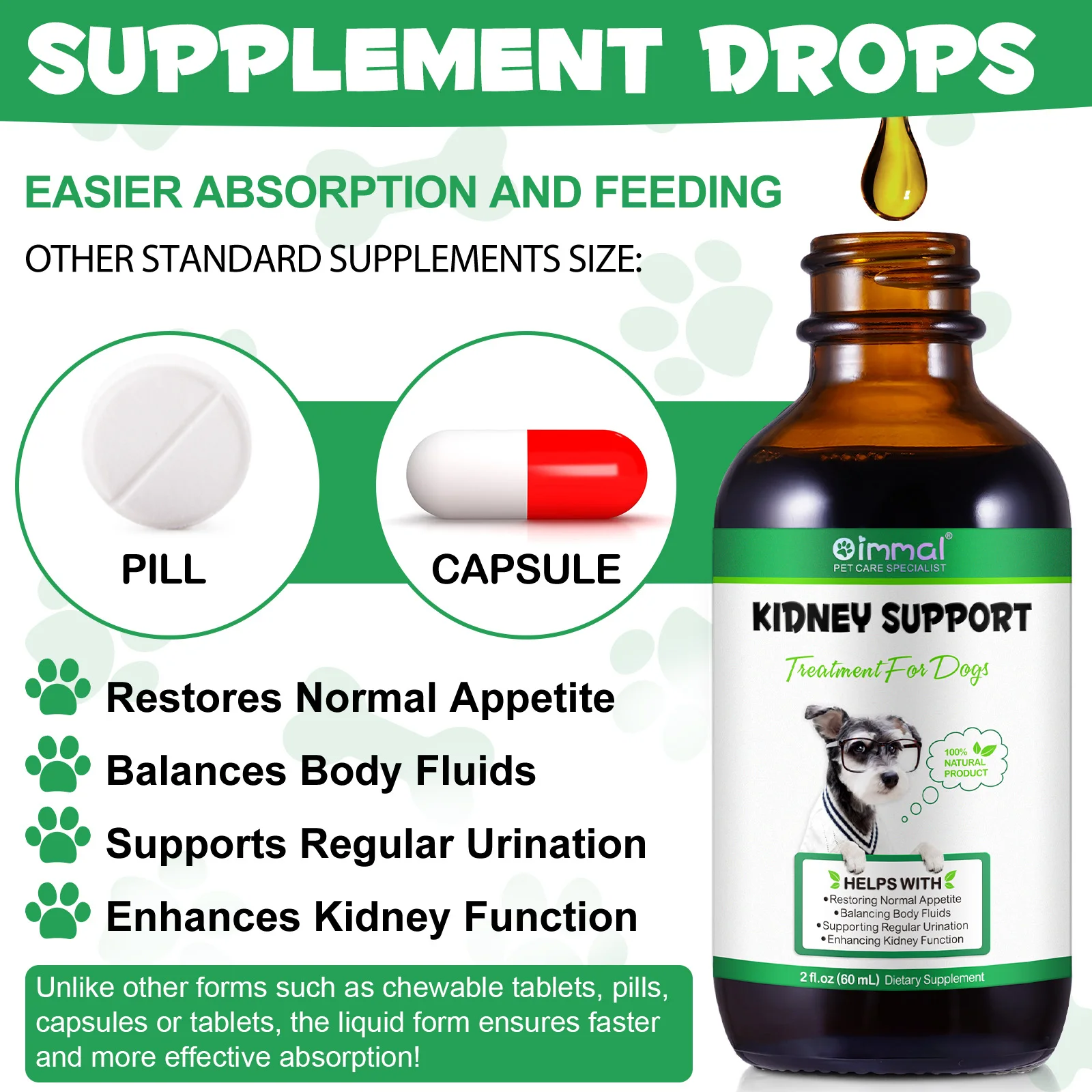 Oimmal® - Kidney Support Drops For Dogs