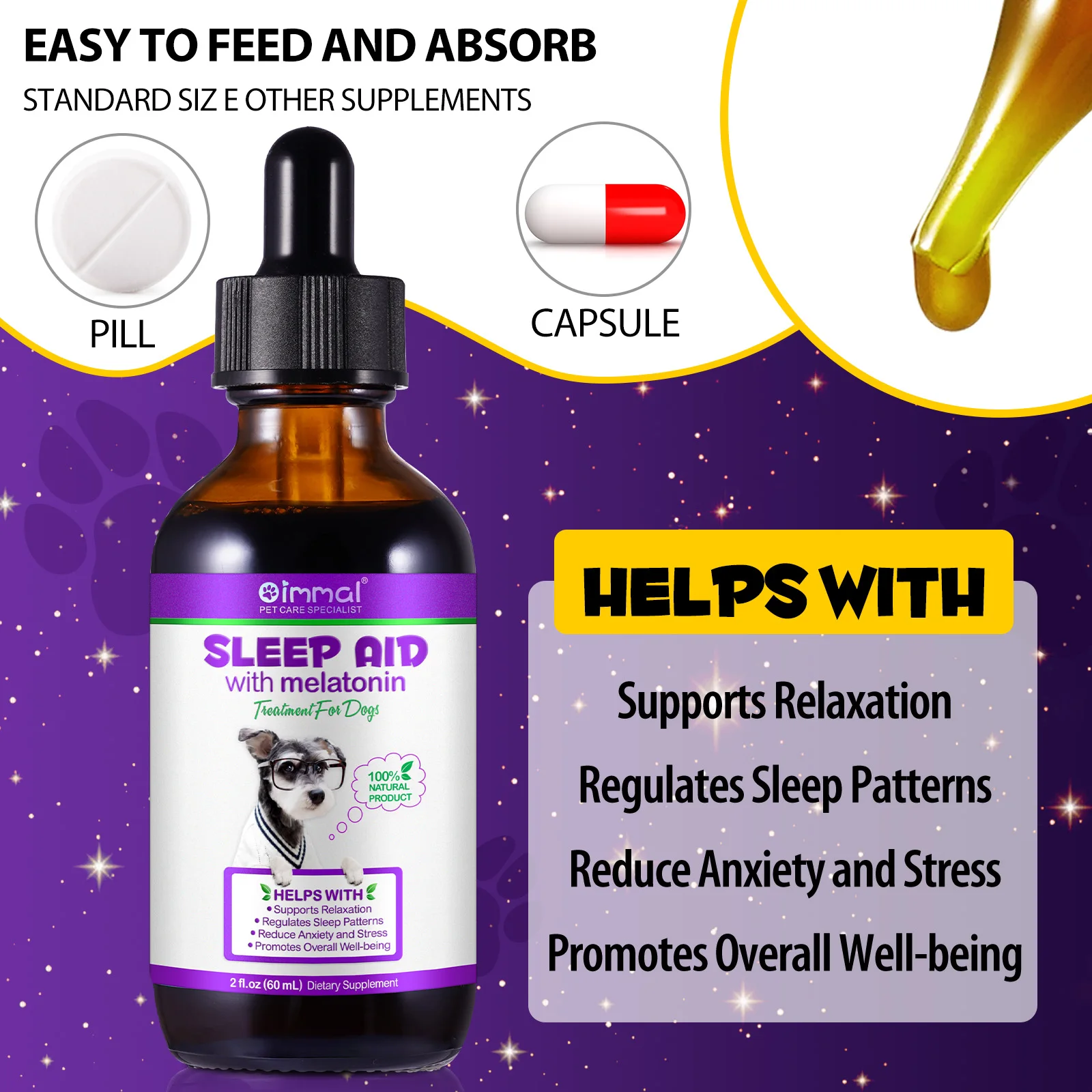 Oimmal® - Sleep Aid Drops For Dogs
