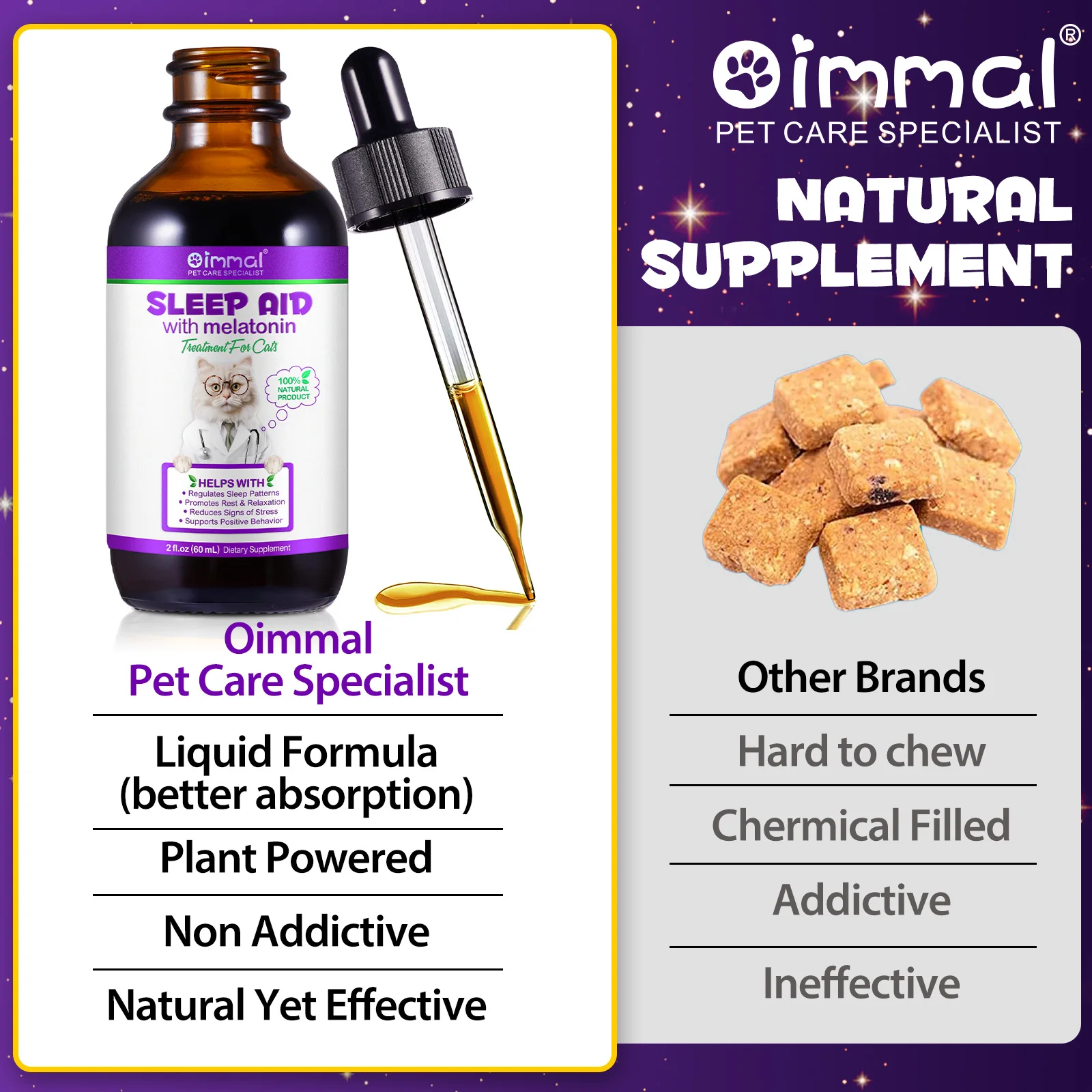 Oimmal® - Sleep Aid Drops For Cats
