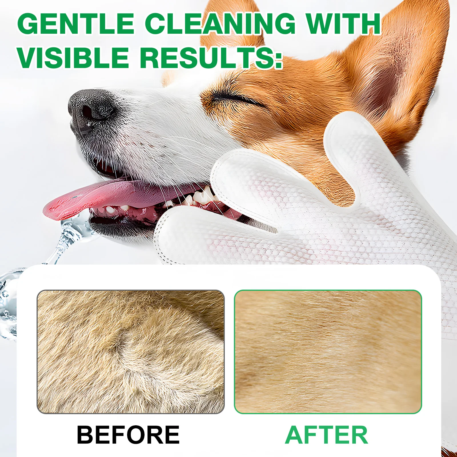 Oimmal® - 10 Hypoallergenic Pet Glove Wipes