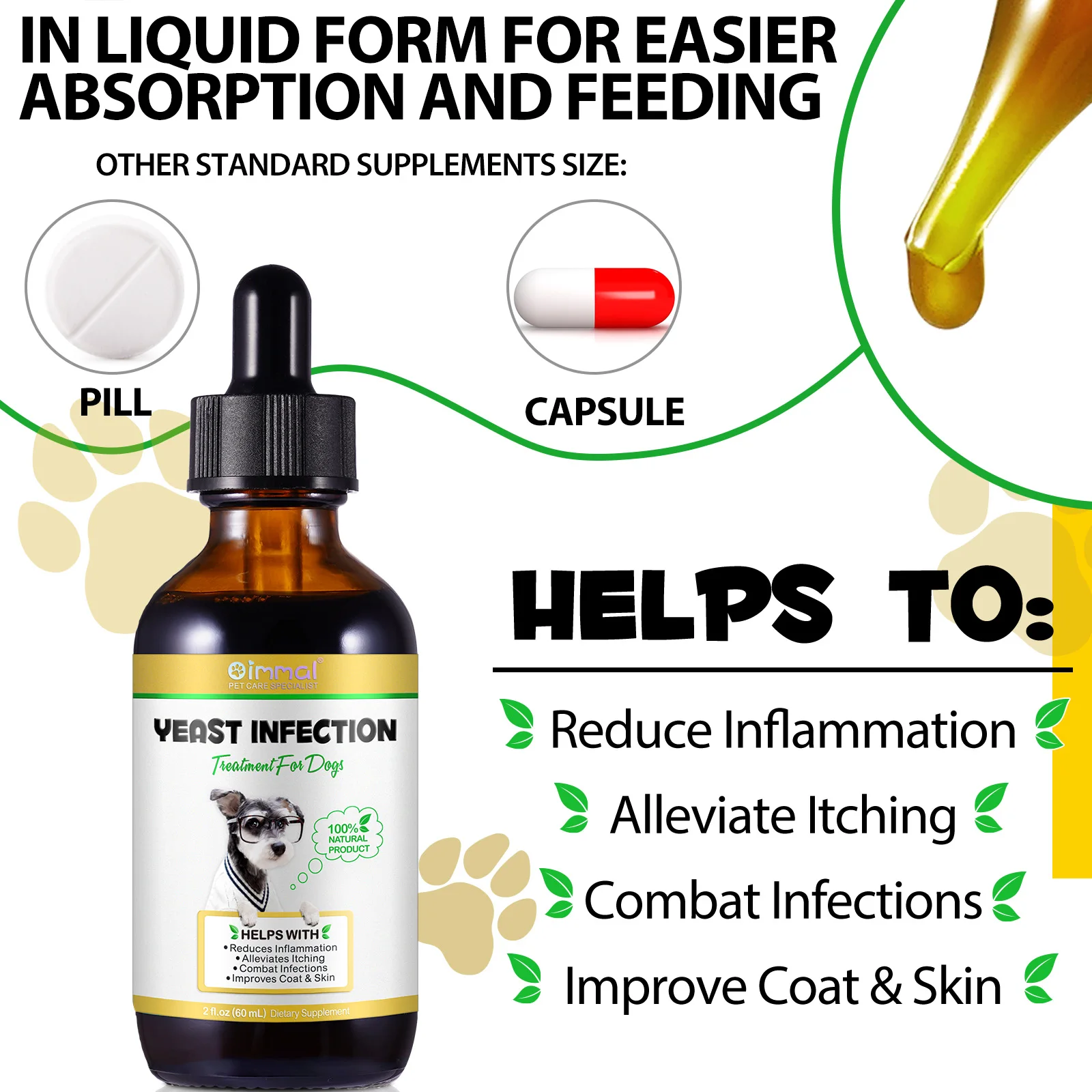 Oimmal® - Yeast Infection Drops For Dogs