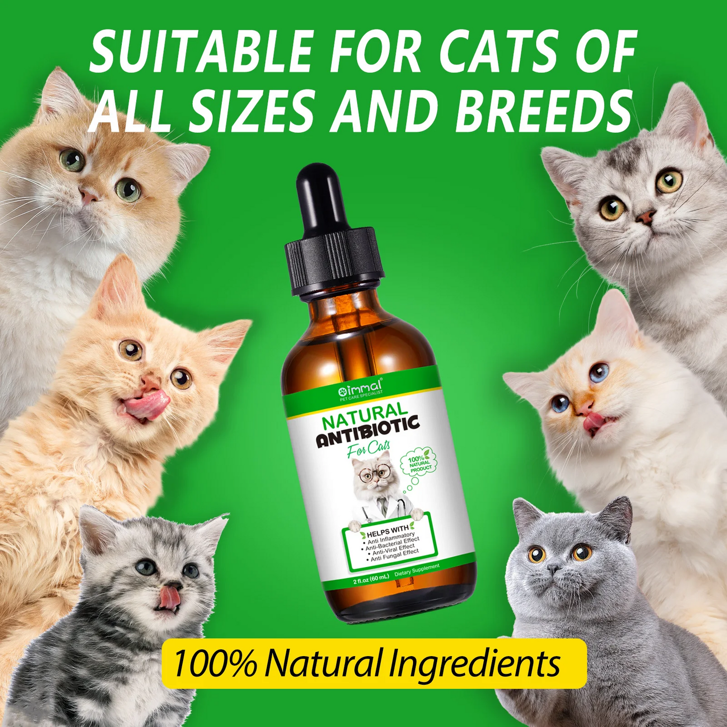 Immal® - Natural Antibiotic Drops For Cats