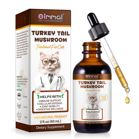 Immal® - Turkey Tail Mushrooms Drops For Cats