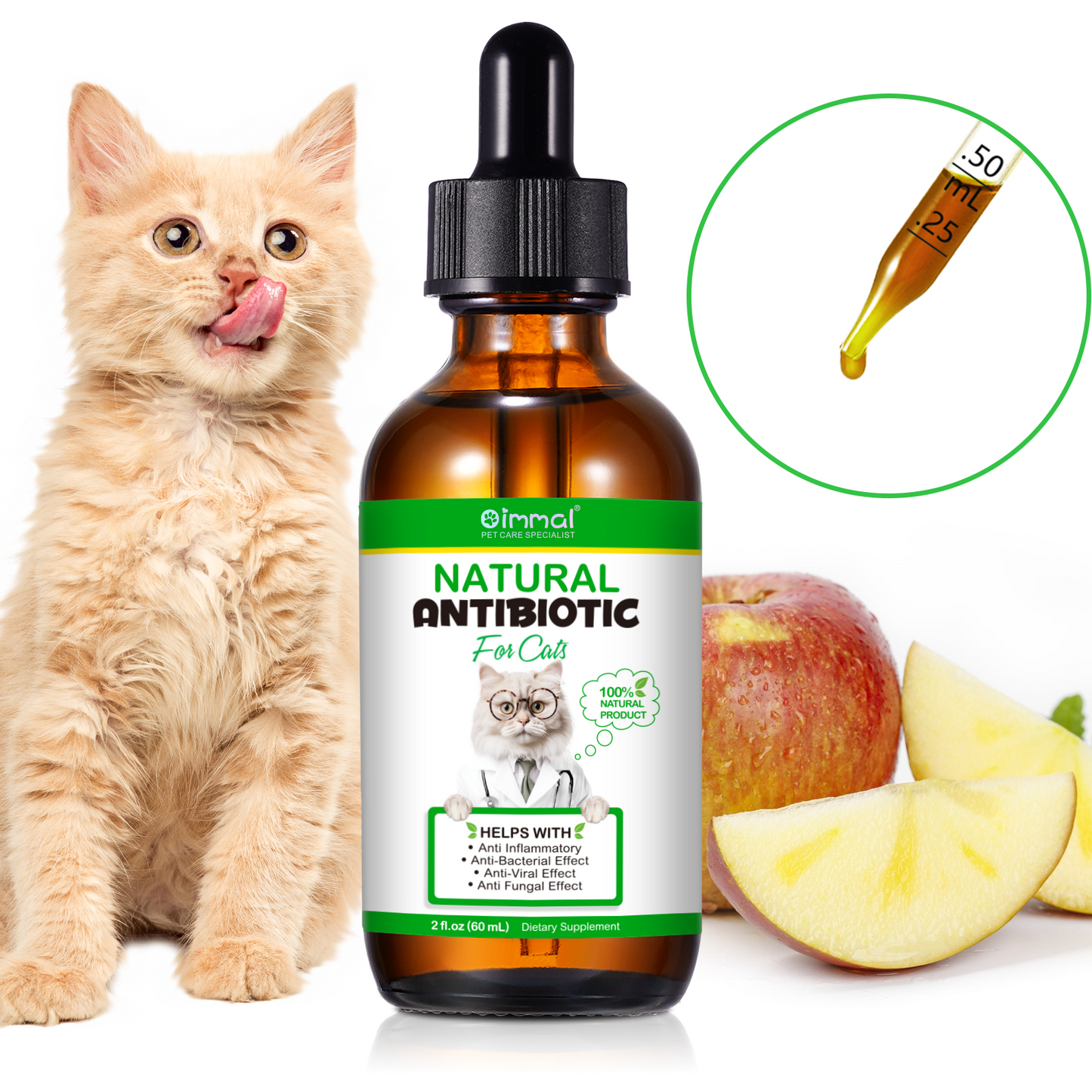 Immal® - Natural Antibiotic Drops For Cats