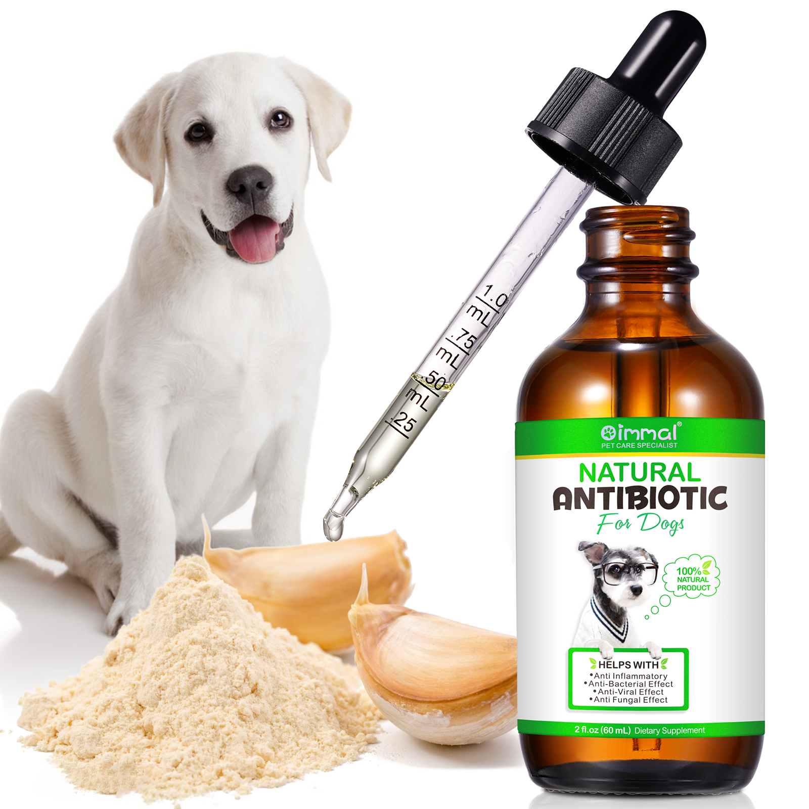 Oimmal® - Natural Antibiotic Drops For Dogs