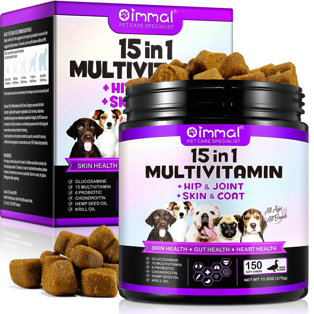 Oimmal® - 15 in 1 Multivitamin Chews For Dogs