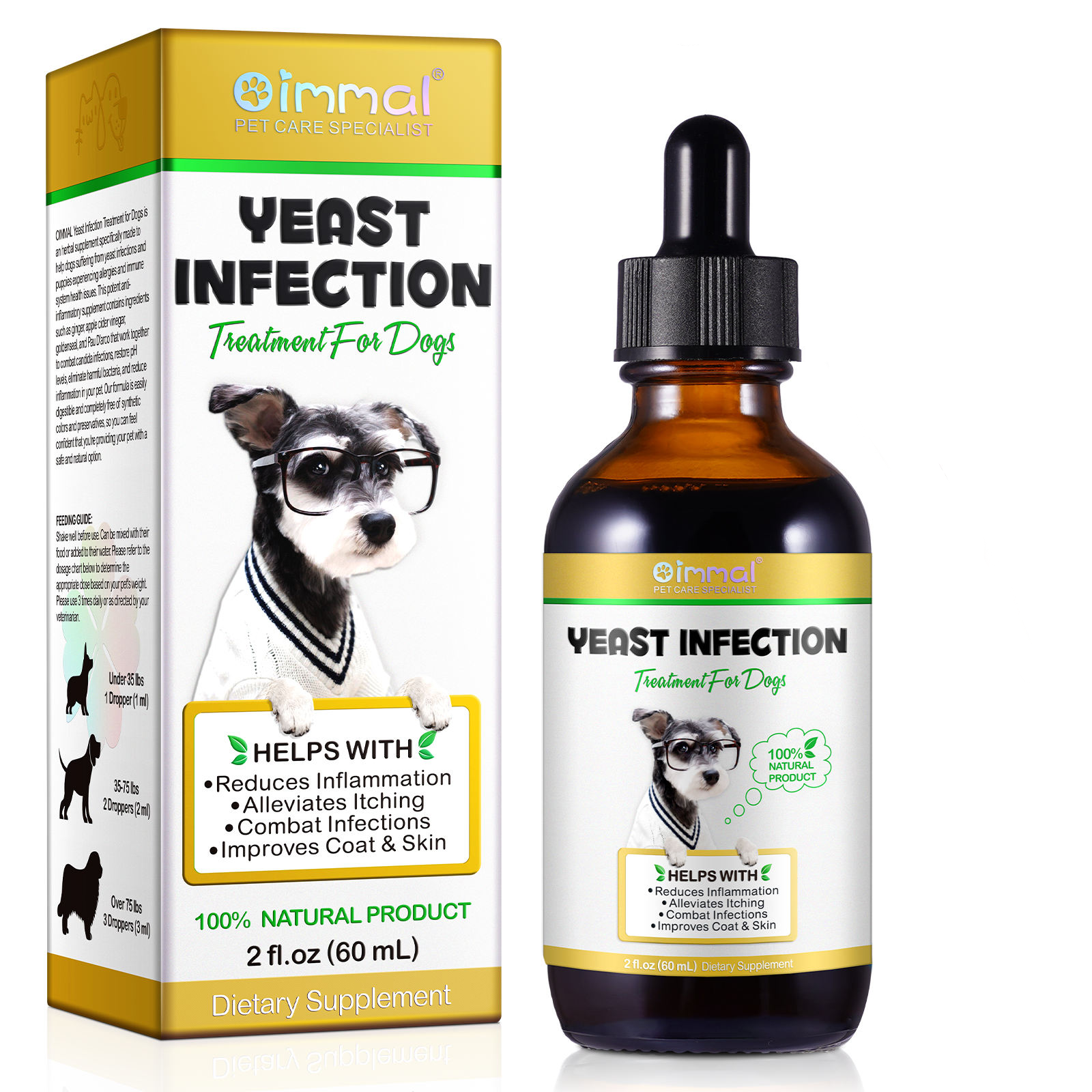 Oimmal® - Yeast Infection Drops For Dogs