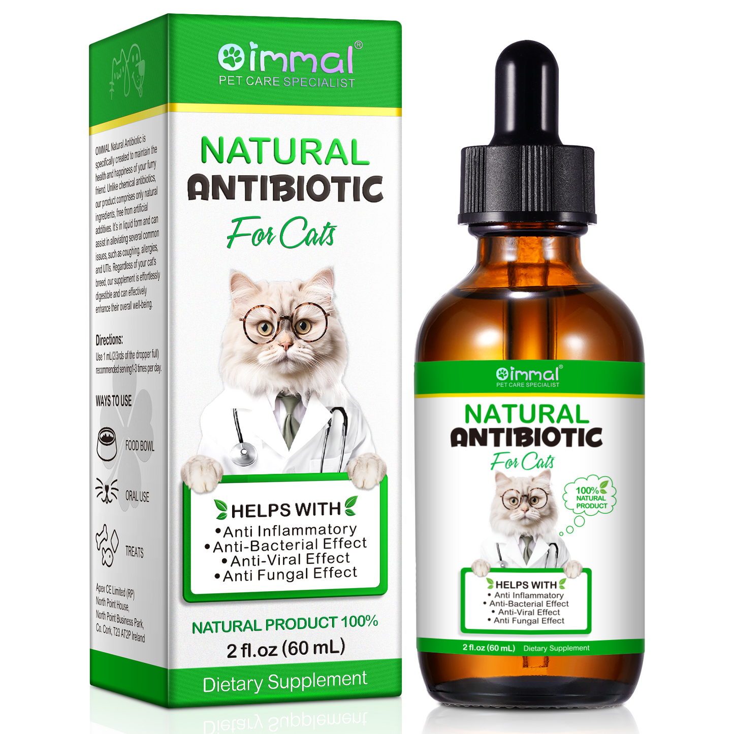Immal® - Natural Antibiotic Drops For Cats