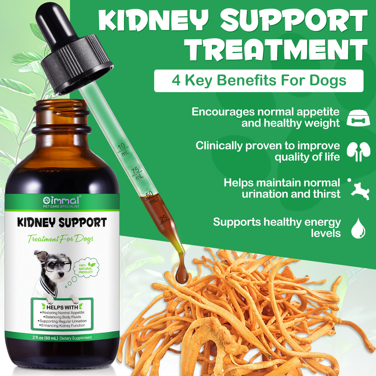 Oimmal® - Kidney Support Drops For Dogs
