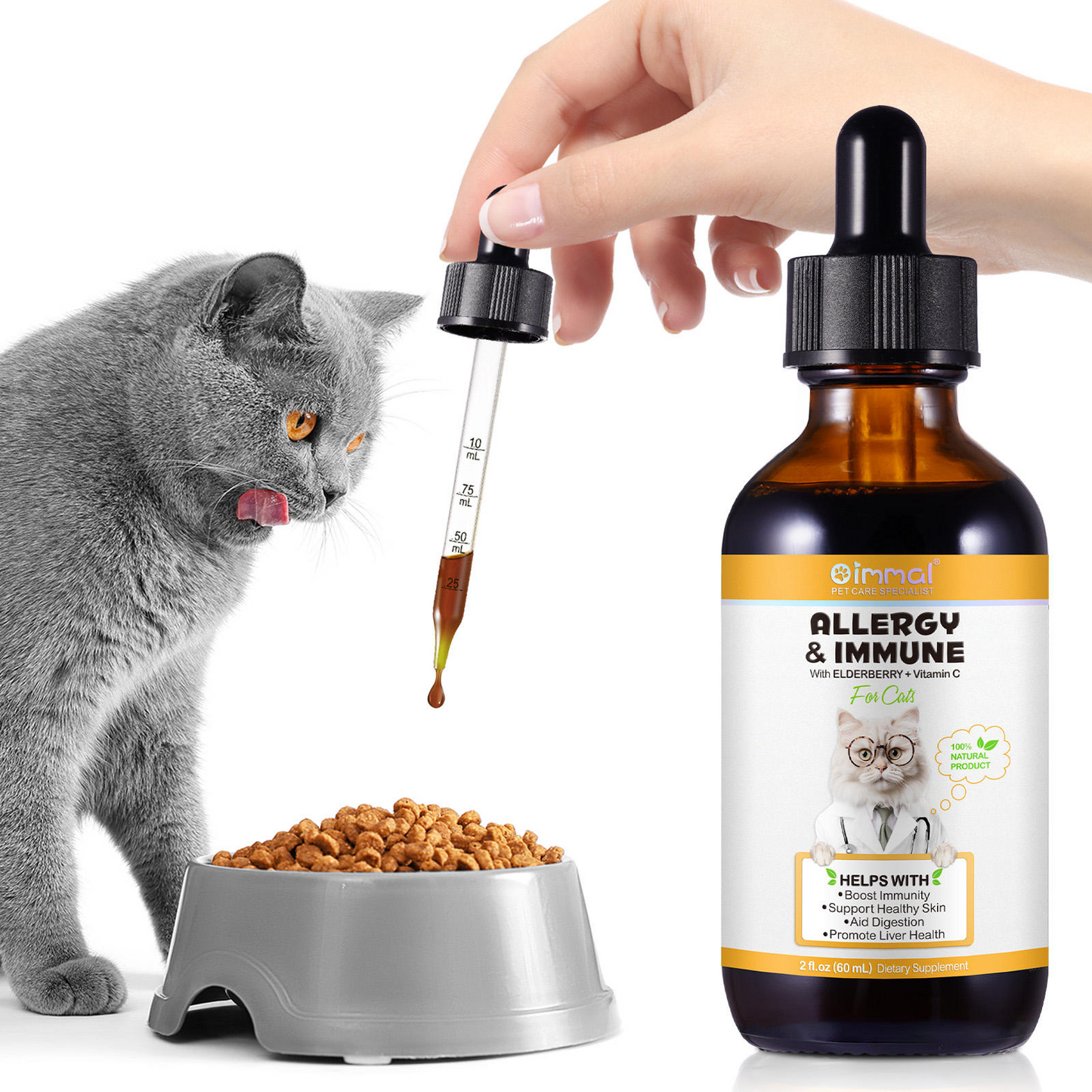 Immal® - Allergy & Immune Drops for Cats