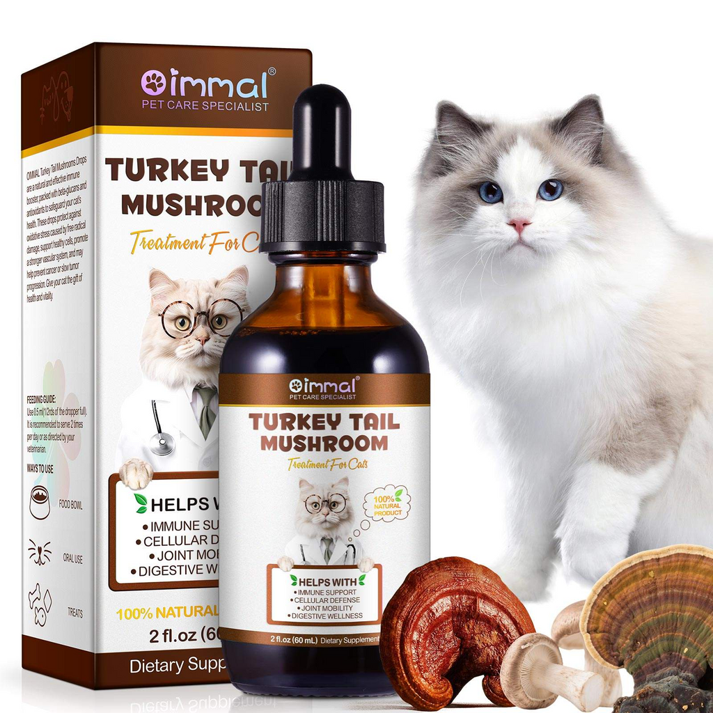Oimmal® - Turkey Tail Mushrooms Drops For Cats