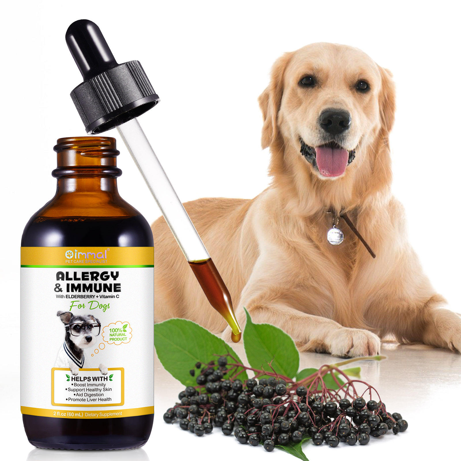 Oimmal® - Allergy & Immune Drops for Dogs