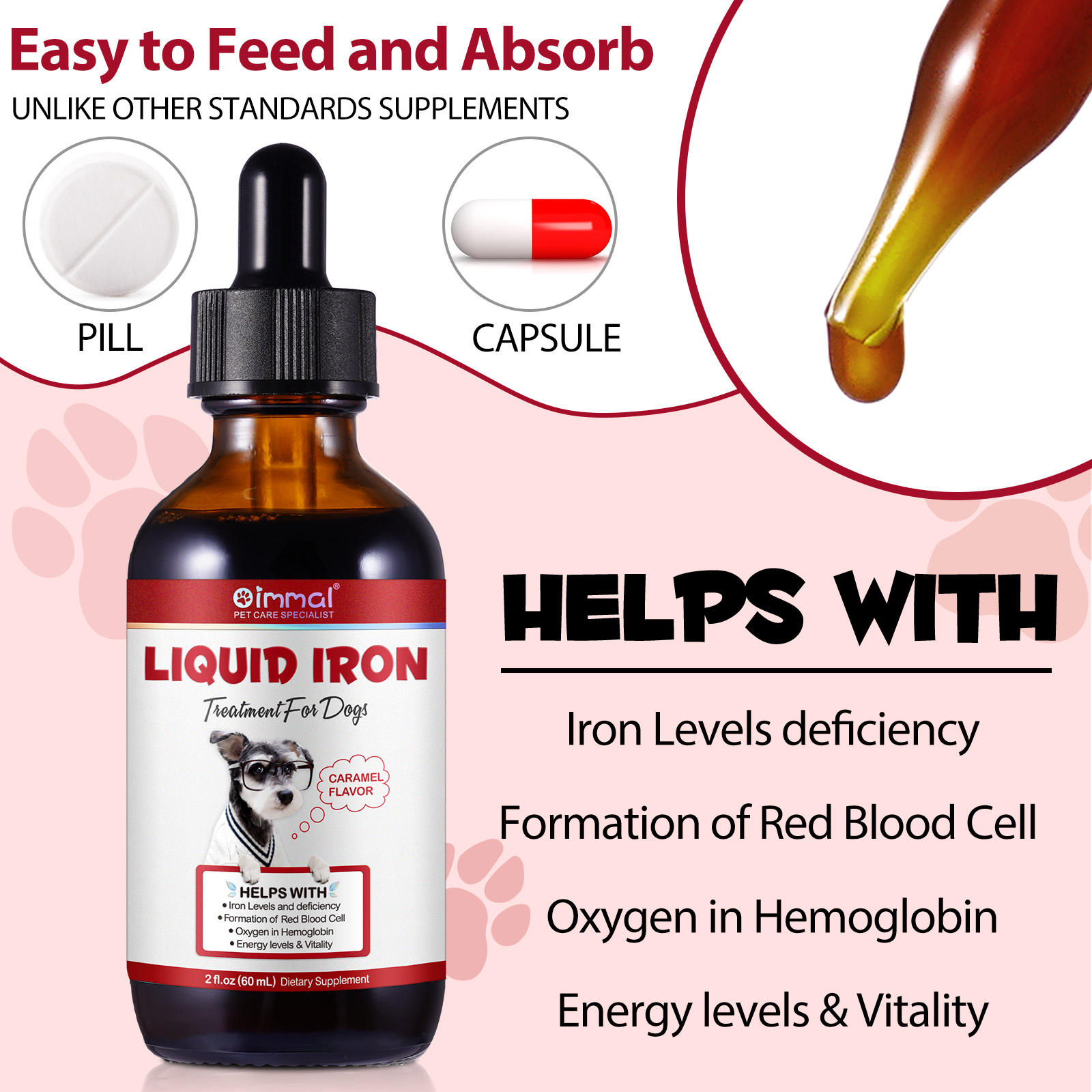 Oimmal® - Liquid Iron Drops for Dogs
