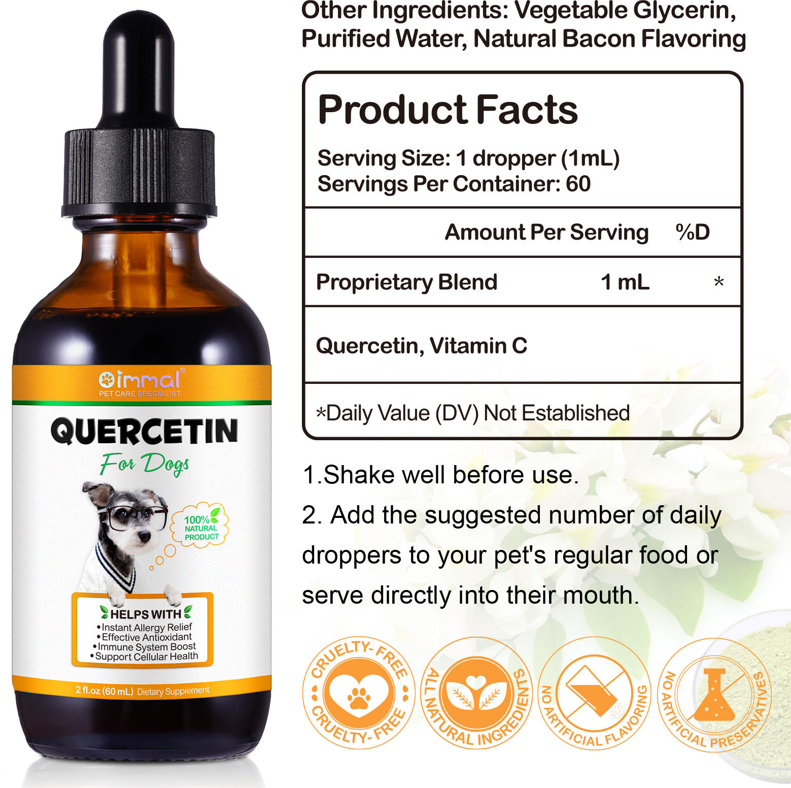 Oimmal® - Quercetin Drops For Dogs