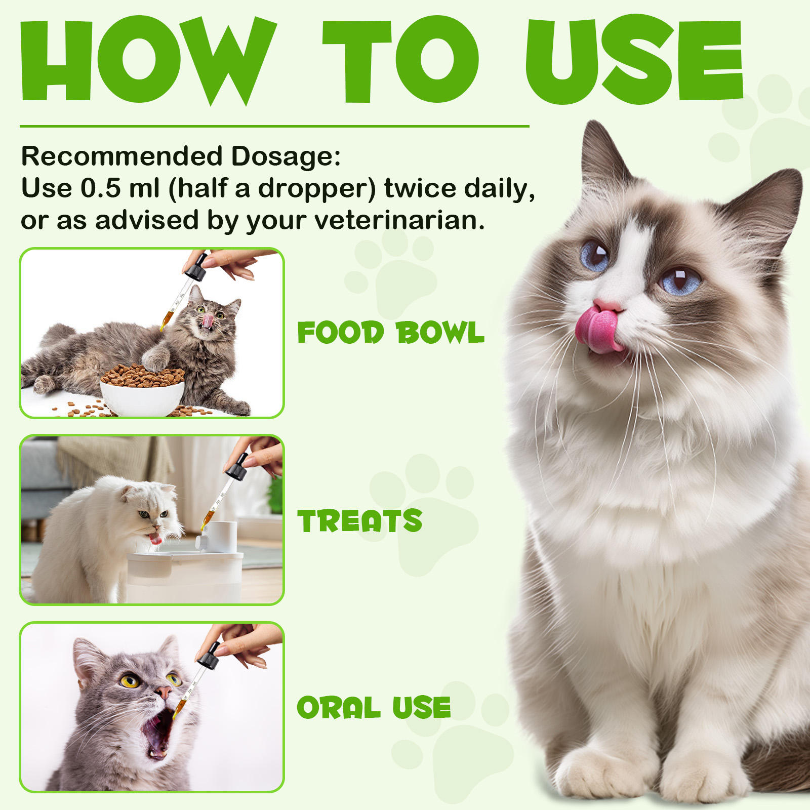 Oimmal® - 3-in-1 Probiotic Drops for Cats
