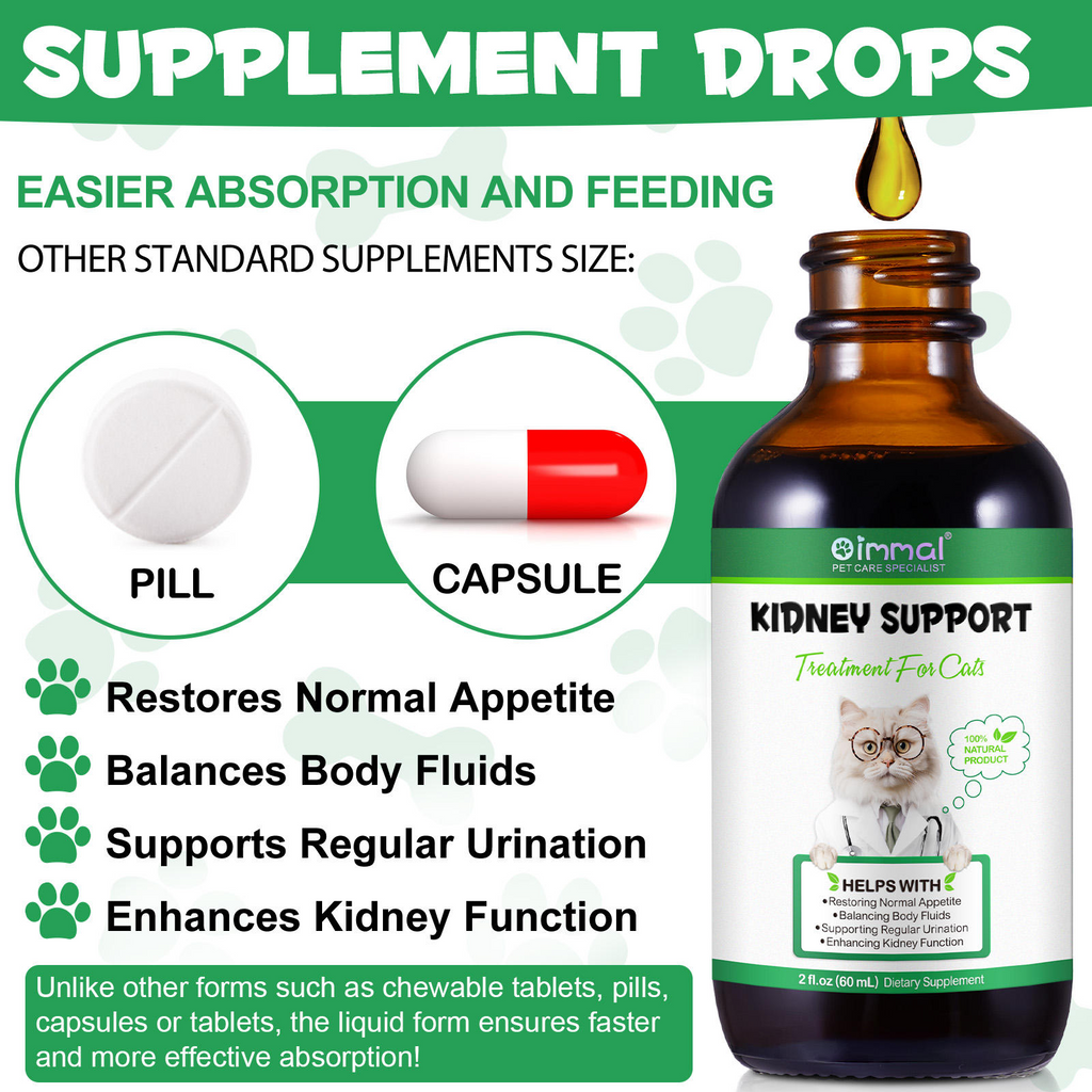 Oimmal® - Kidney Support Drops For Cats