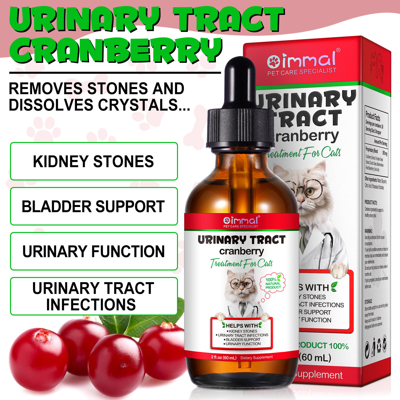 Oimmal® - Urinary Tract Care Drops For Cats