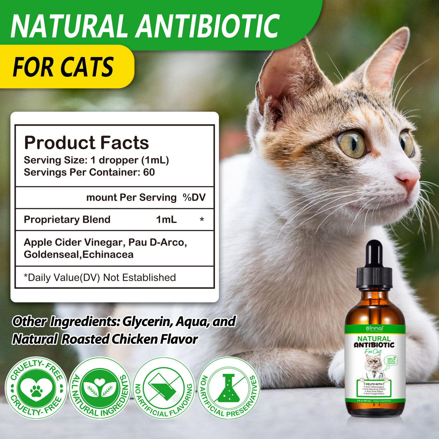 Immal® - Natural Antibiotic Drops For Cats