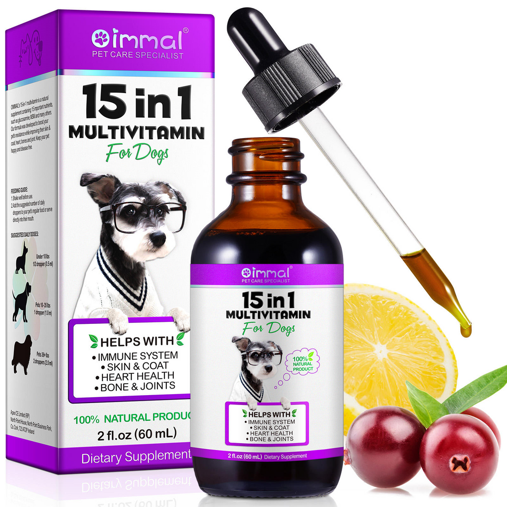 Oimmal® - 15 in 1 Multivitamin Drops for Dogs