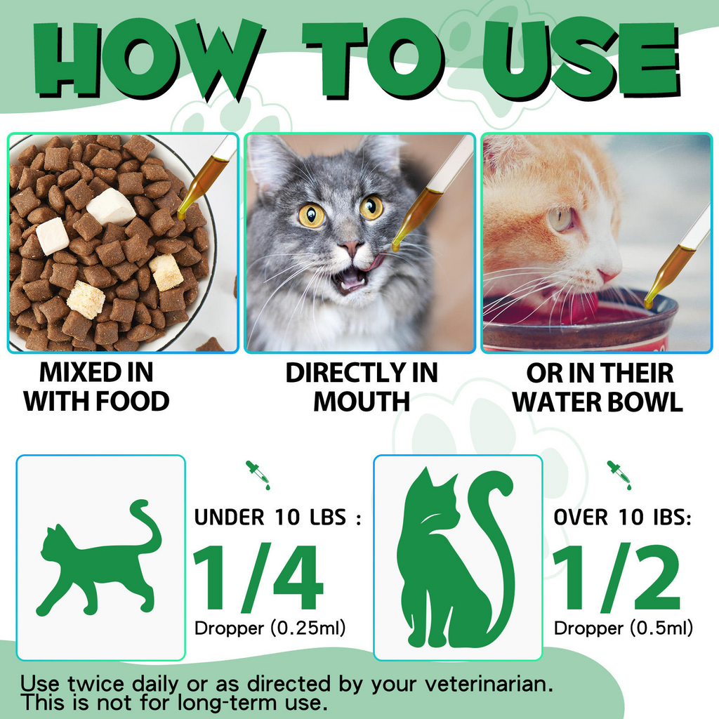 Oimmal® - Herbal De-Wormer Drops For Cats
