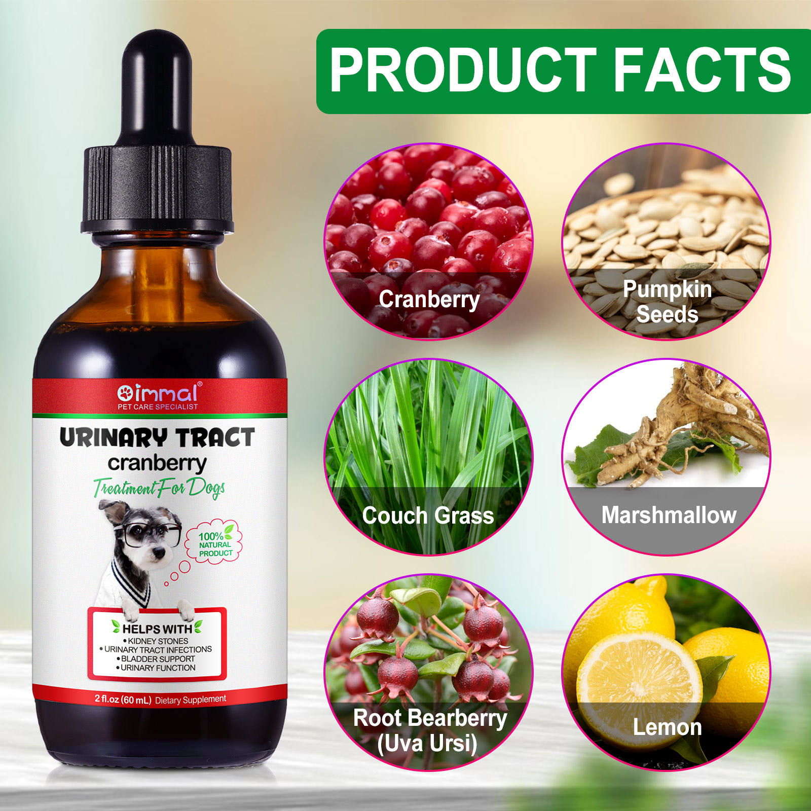 Oimmal® - Urinary Tract Care Drops for Dogs