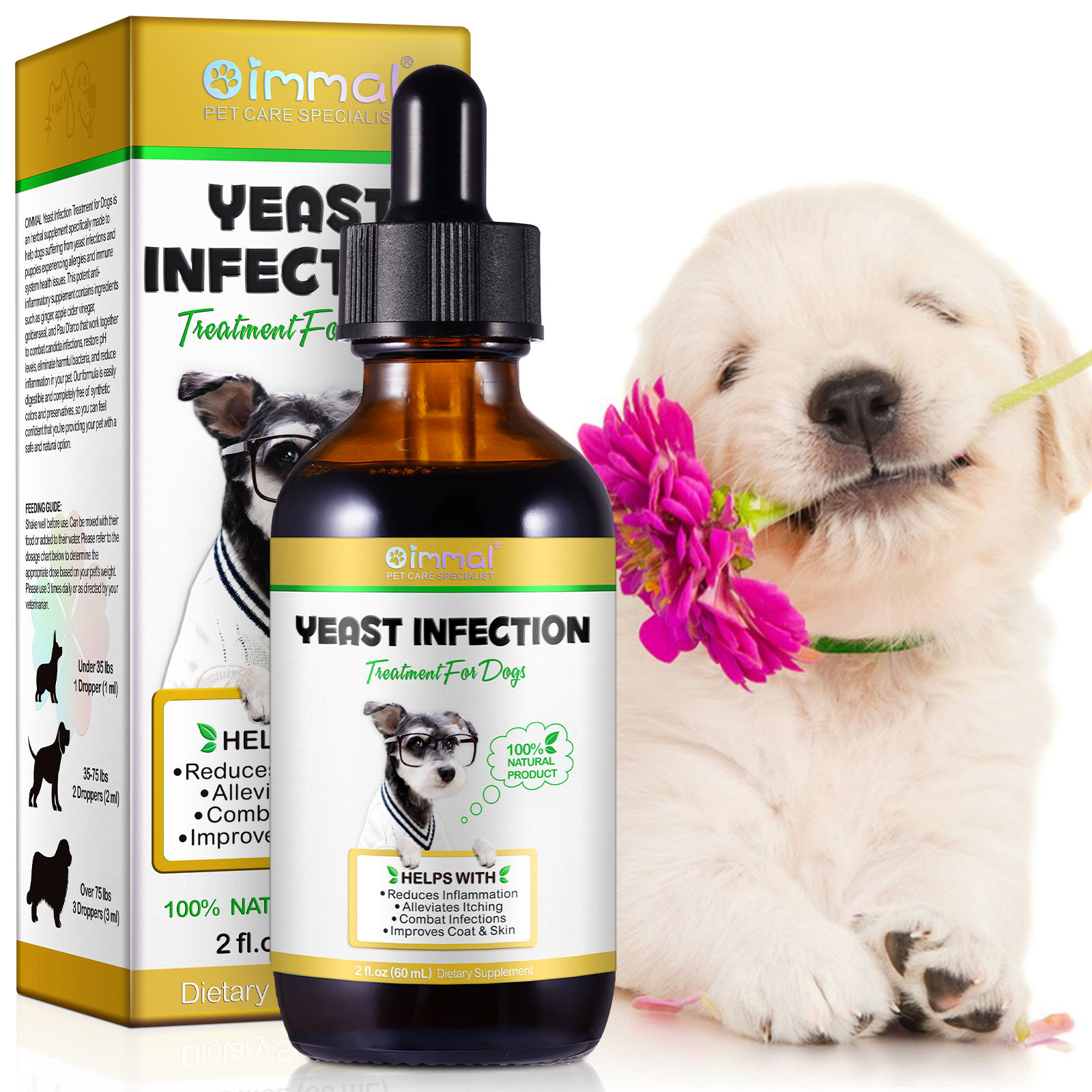Oimmal® - Yeast Infection Drops For Dogs