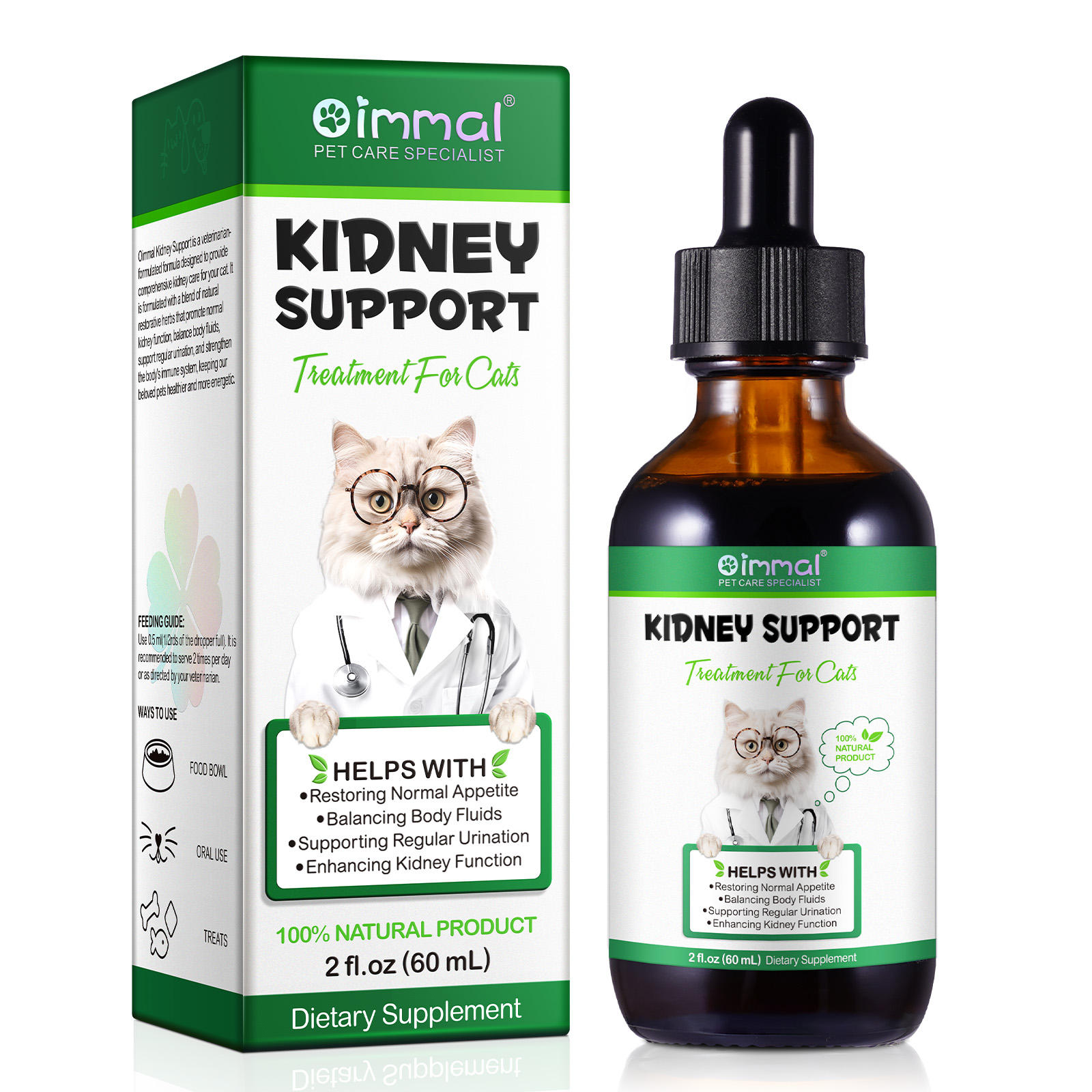 Oimmal® - Kidney Support Drops For Cats