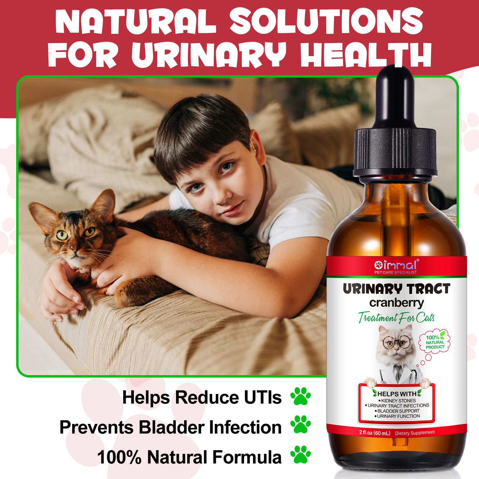 Oimmal® - Urinary Tract Care Drops For Cats