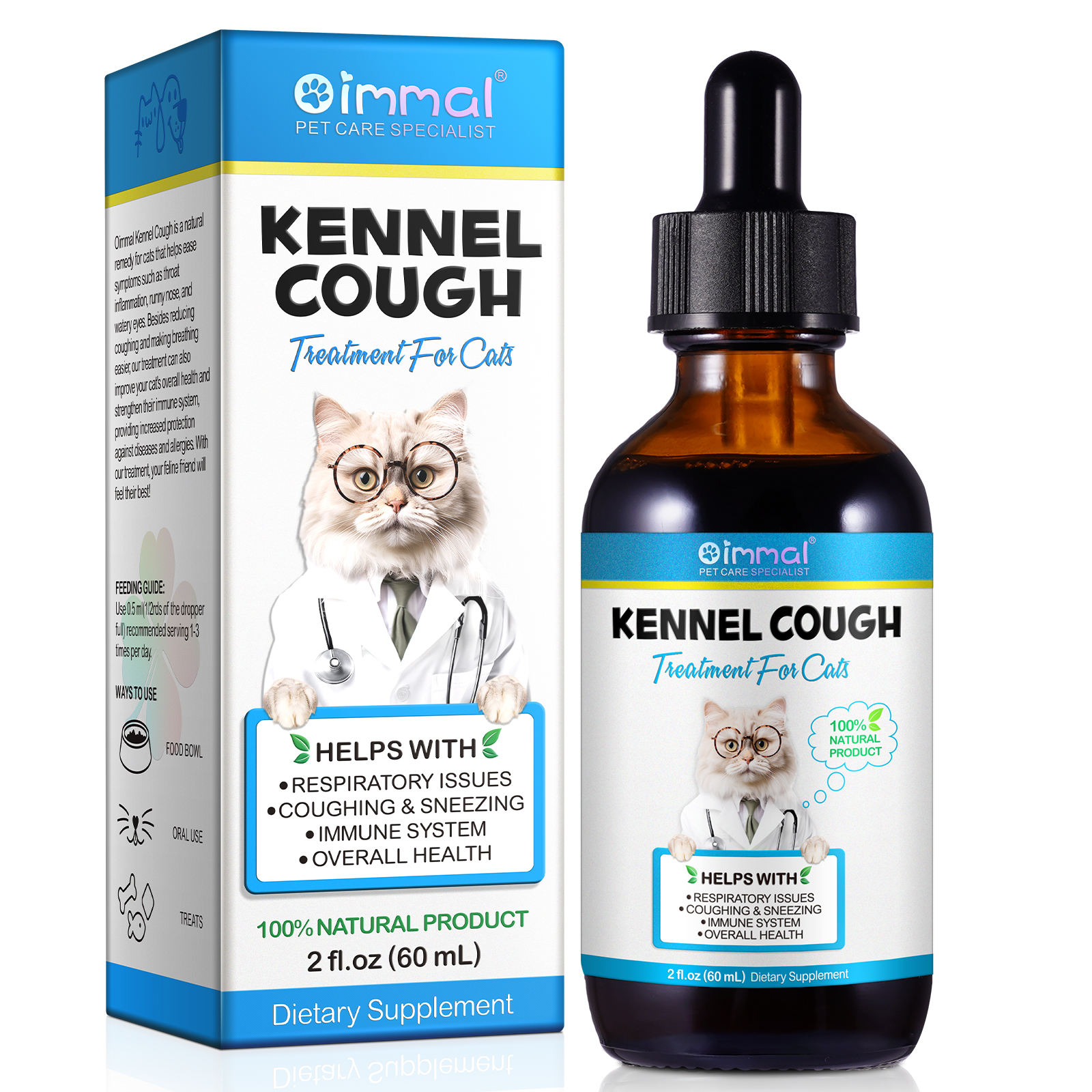 Oimmal® - Kennel Cough Drops For Cats