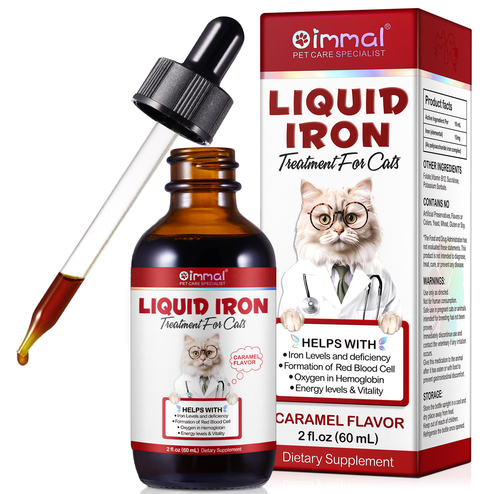 Oimmal® - Liquid Iron Drops for Cats